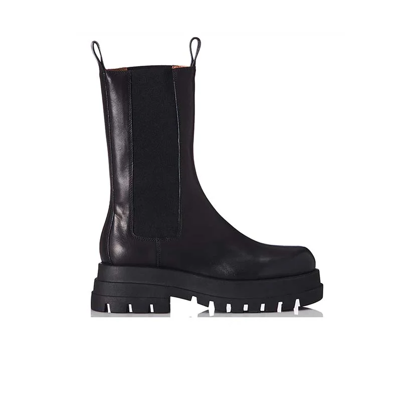 Alias Mae Dominic Black Leather Boots