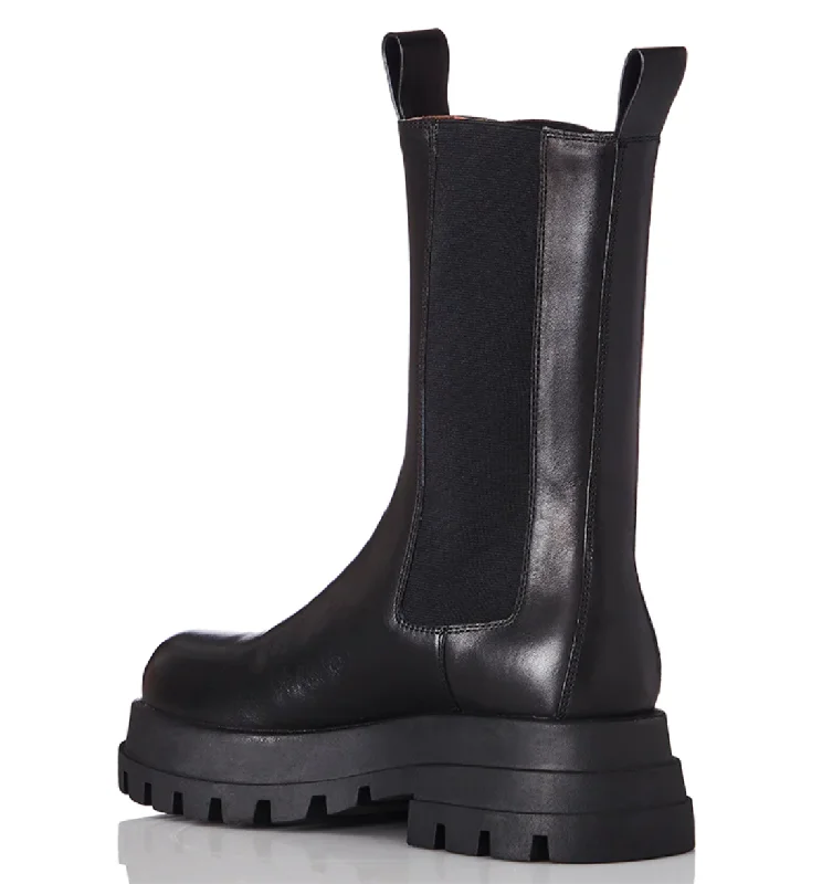 Alias Mae Dominic Black Leather Boots