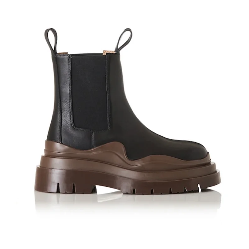 Alias Mae Pixie Black Coffee Leather Chelsea Boots