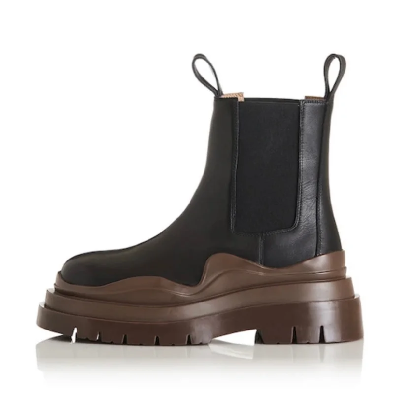 Alias Mae Pixie Black Coffee Leather Chelsea Boots