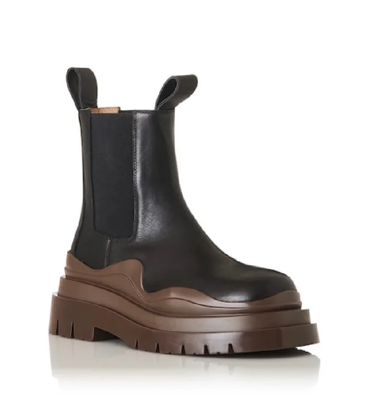 Alias Mae Pixie Black Coffee Leather Chelsea Boots