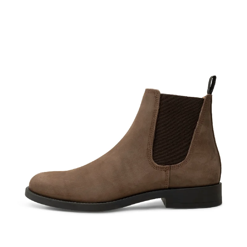 Charles chelsea boot leather - DARK BROWN