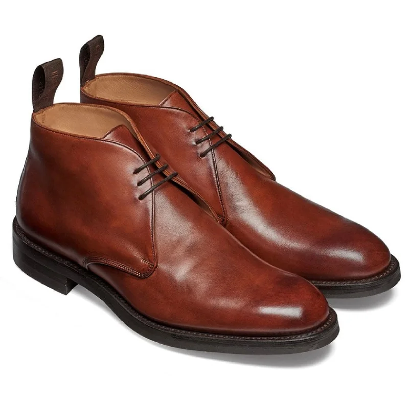 Cheaney Jackie III R Chukka Boot in Burnished Dark Leaf Calf Leather