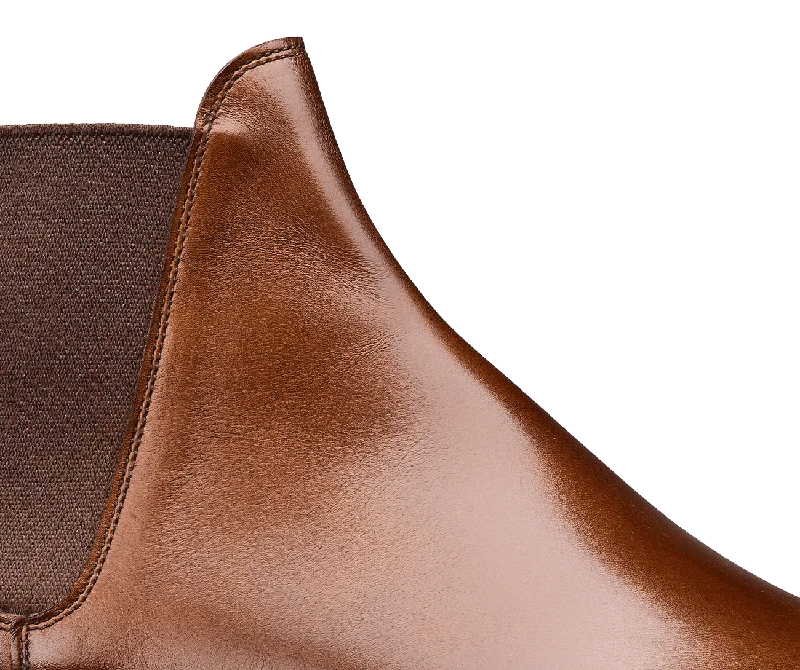 Chelsea 8 Dark Brown Burnished Calf