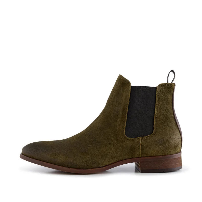 Dev chelsea boot waxed - KHAKI