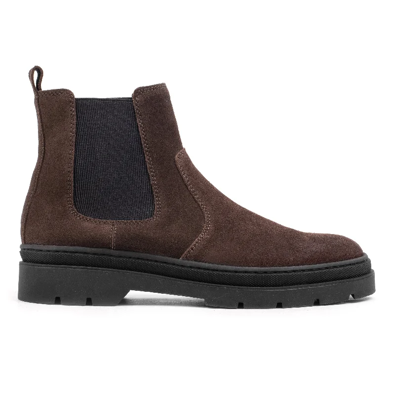 Hinson Elon Chelsea Dk Brown Suede