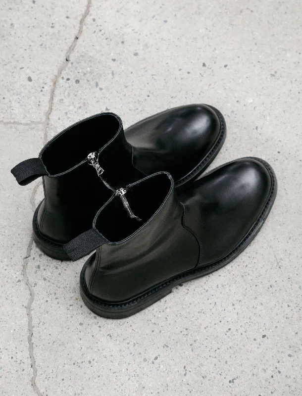 Trickers Zip Boot Calf Leather Black