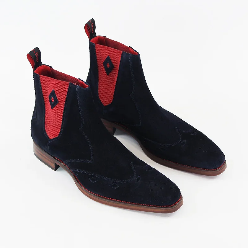 Jeffery West - Scimitar Dexter-B Chelsea Boots in Navy