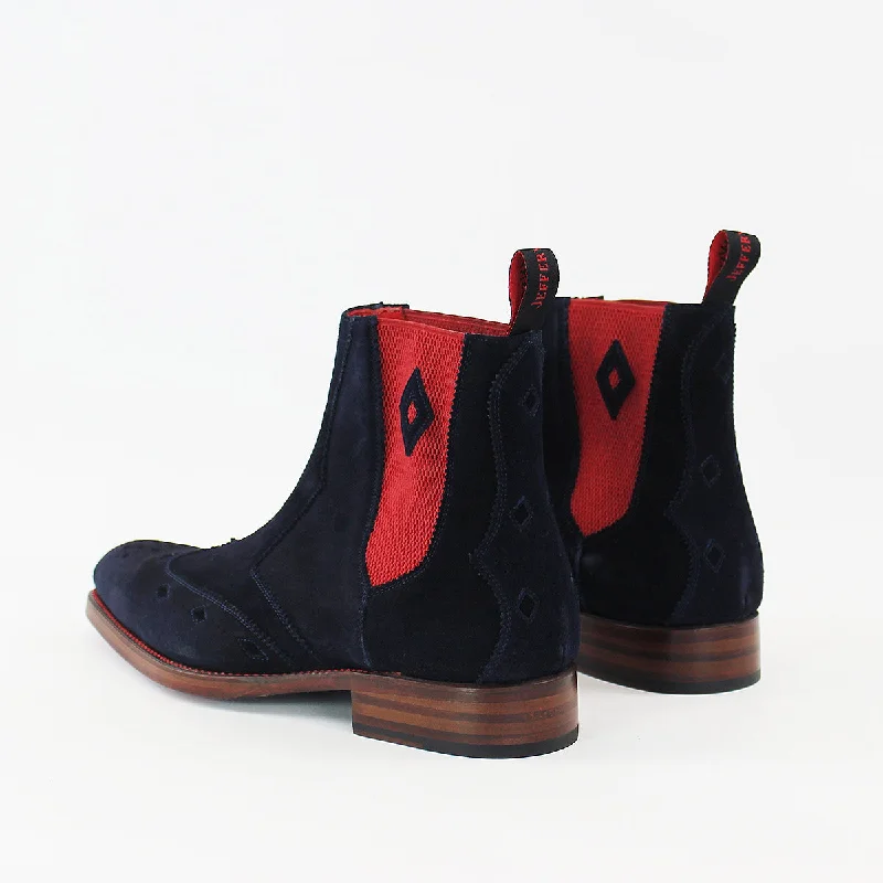 Jeffery West - Scimitar Dexter-B Chelsea Boots in Navy