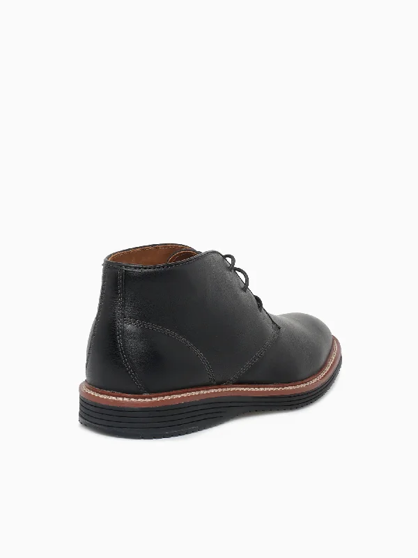 Upton Chukka Black Leather