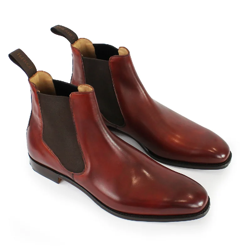 Joseph Cheaney - Harlestone Chelsea Boots in Dark Leaf