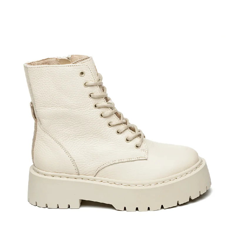 Jskylar Bootie BONE LEATHER