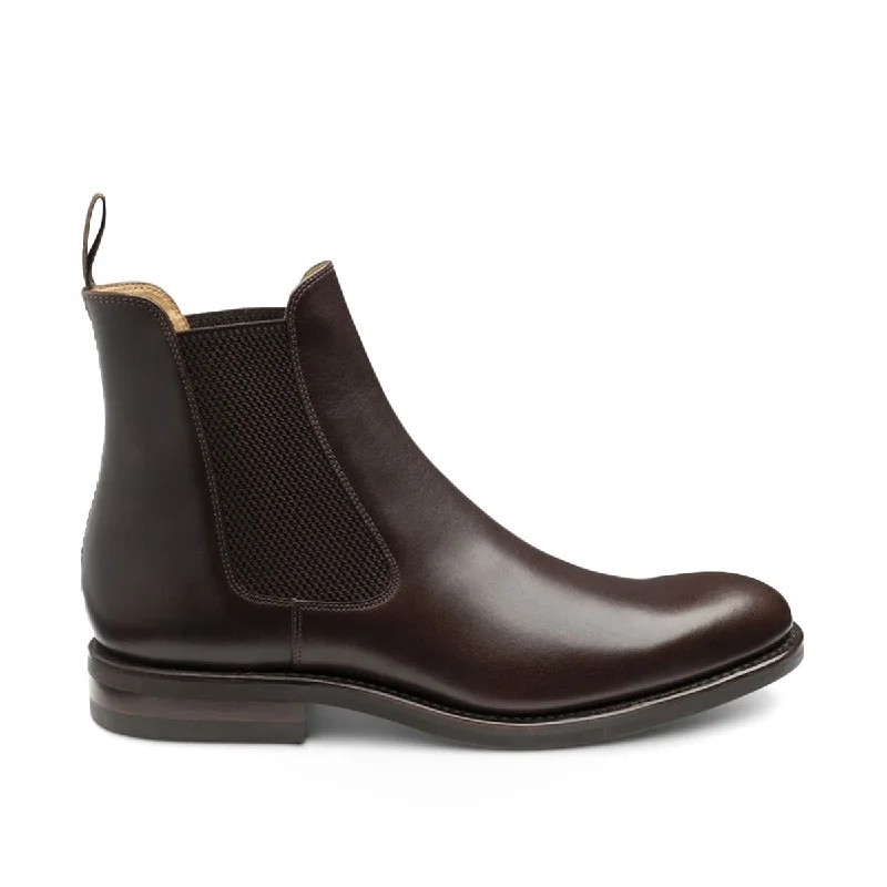 Loake - Buscot Leather Chelsea Boots in Dark Brown