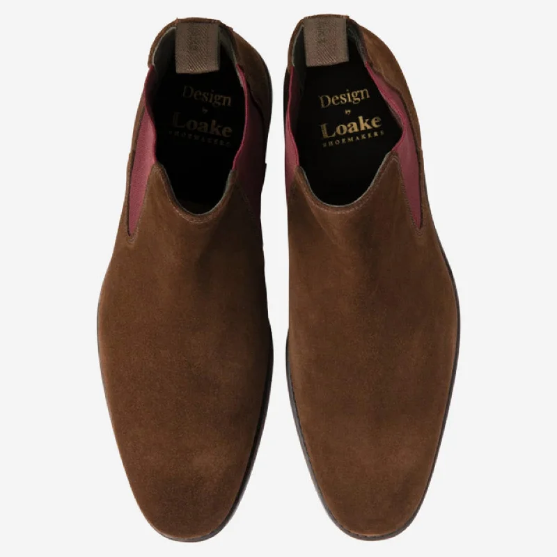 Loake - Wareing Suede Chelsea Boots in Light Brown