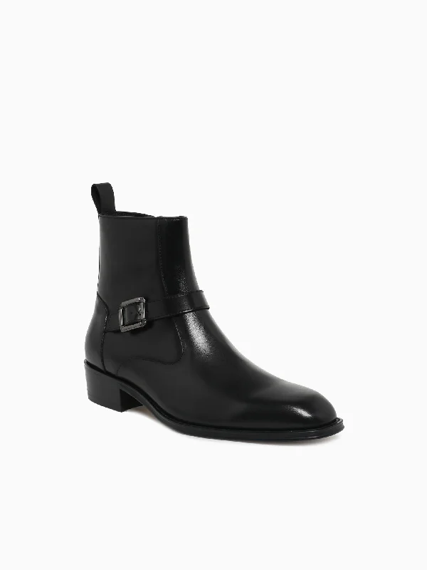 Hemmi Black Brushed Calf Leather