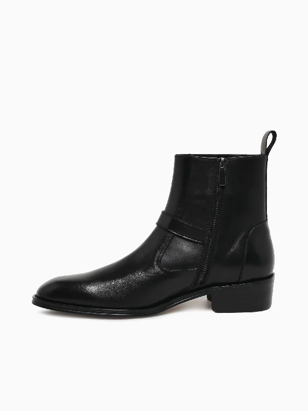 Hemmi Black Brushed Calf Leather