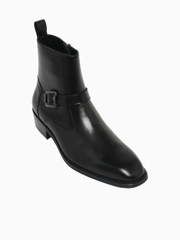 Hemmi Black Brushed Calf Leather