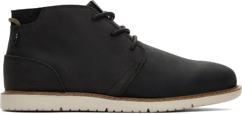 Navi Chukka Boot - Water Resistant Black Leather