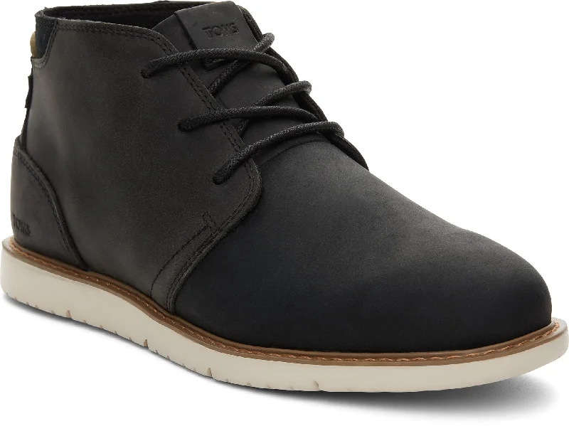 Navi Chukka Boot - Water Resistant Black Leather