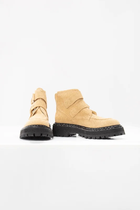 Lug Sole Buckle Boots, Sand