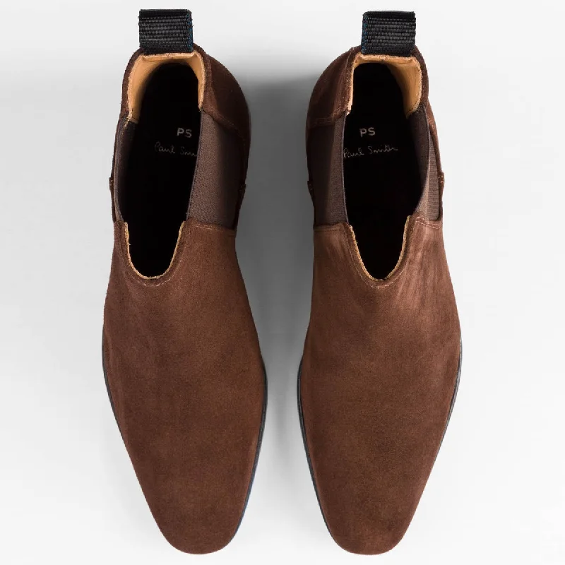 PS Paul Smith - Gerald Chelsea Boots in Brown Suede