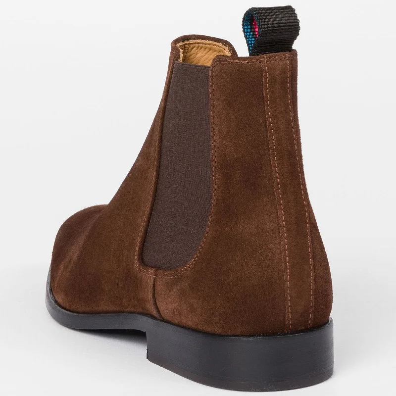 PS Paul Smith - Gerald Chelsea Boots in Brown Suede