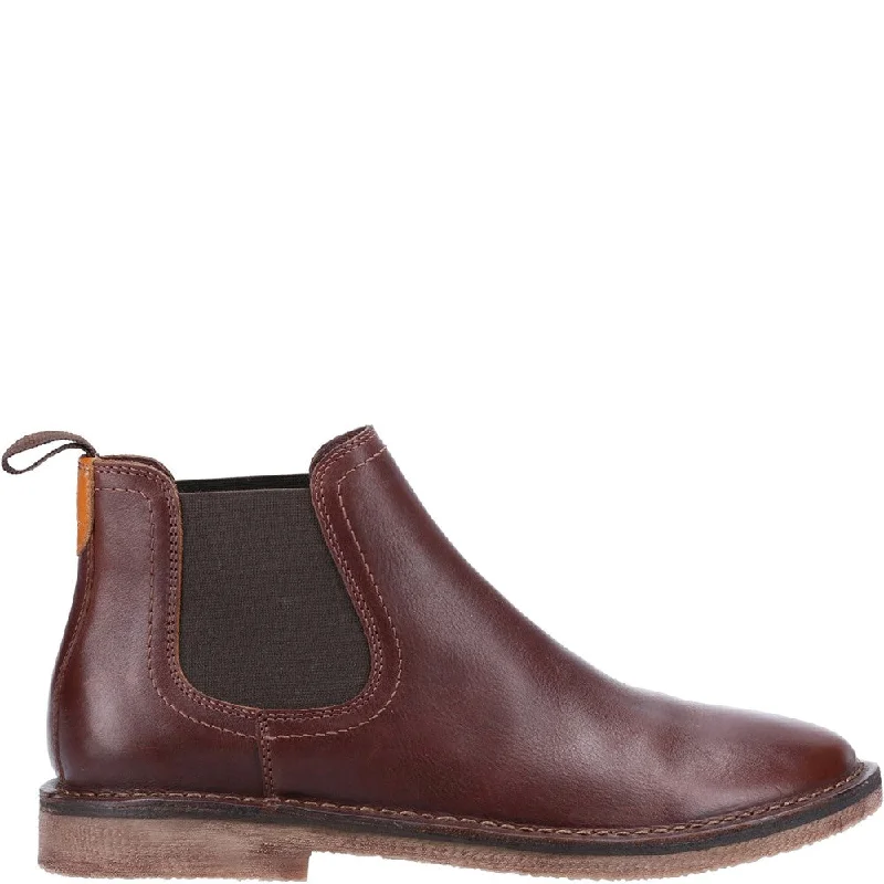 Brown Shaun Leather Chelsea Boots