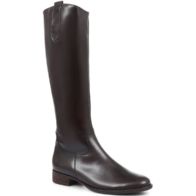 Slim Fit Brook Leather Riding Boots - GAB28507 / 313 145