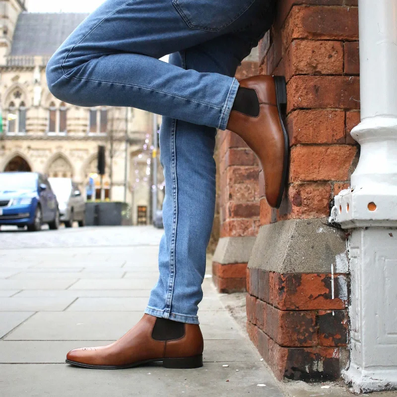 Stirling Brogue Chelsea Light Tan