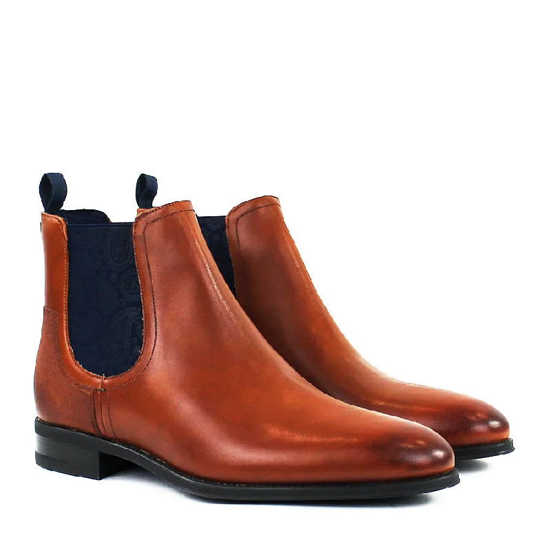 Ted Baker - Tradd Leather Chelsea Boots in Tan