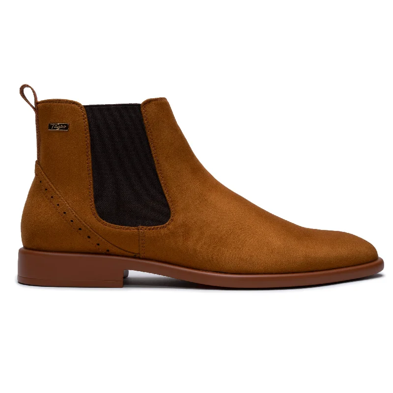 The Victorian S Camel Suede Chelsea Boot