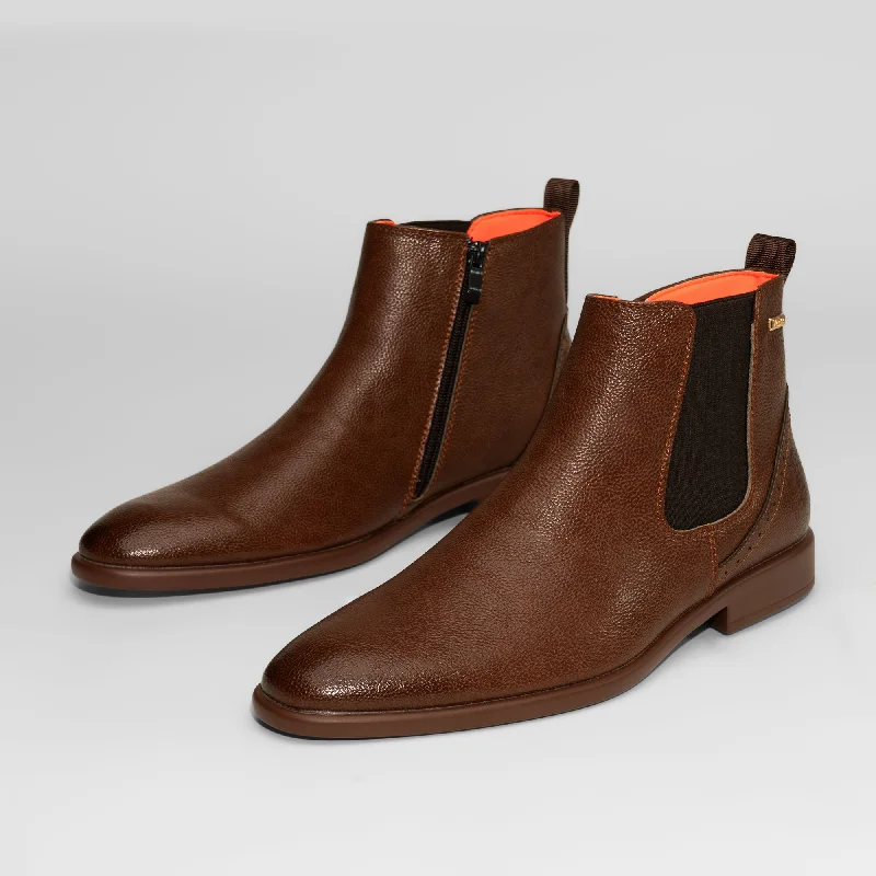 The Victorian L Brown Leather Chelsea Boot