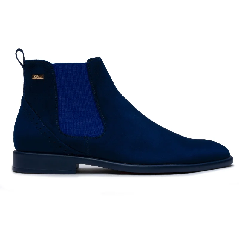 The Victorian S Navy Suede Chelsea Boot