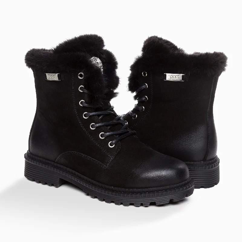 UGG BRYNN MENS FUR TRIMMING BOOTS