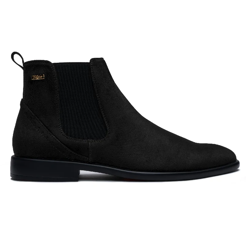 The Victorian S Black Suede Chelsea Boot