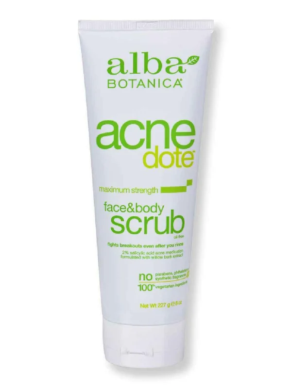 Alba Botanica Natural Acnedote Face and Body Scrub 8 fl oz