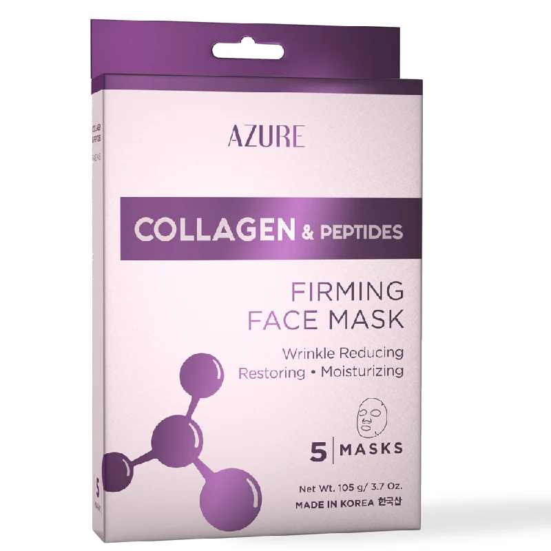 Collagen & Peptides Firming Sheet Face Mask: 5 Pack