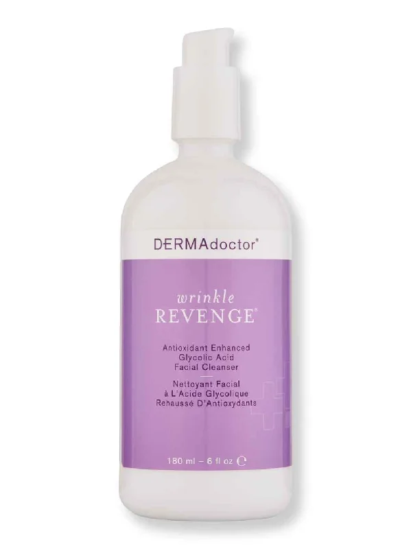 DermaDoctor Wrinkle Revenge Antioxidant Enhanced Glycolic Acid Facial Cleanser 6 oz 180 ml