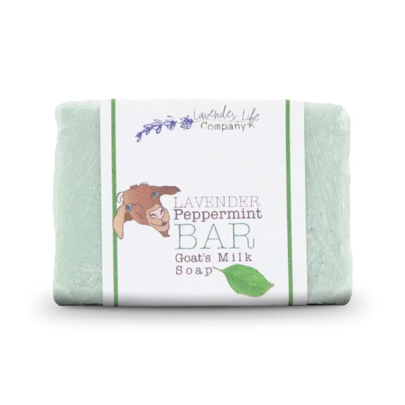 Lavender Bar Soap with Peppermint & Goat's Milk