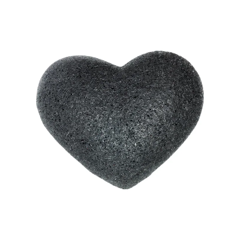 The Cleansing Sponge Bamboo Charcoal Heart