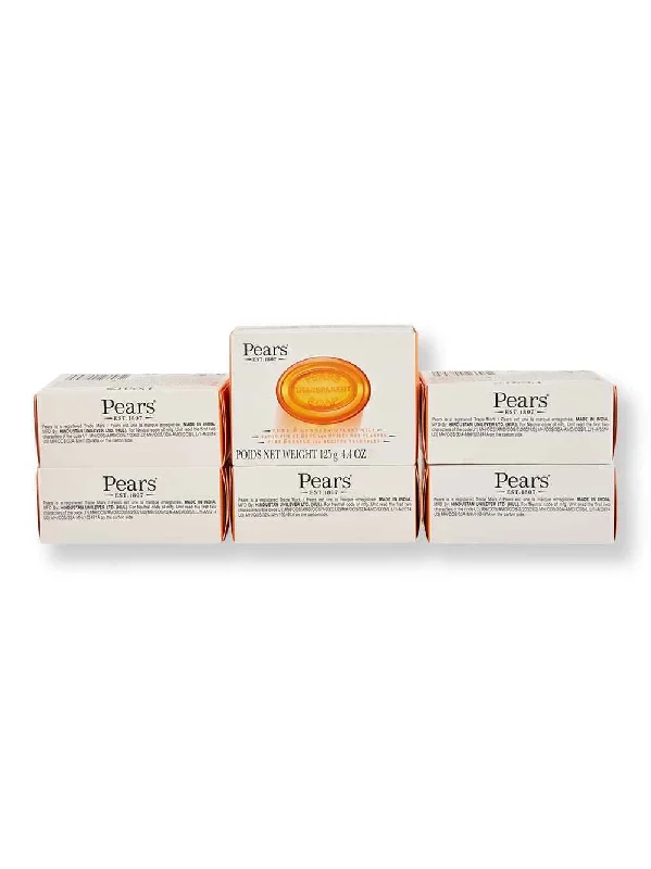 Pears Transparent Soap Gentle Care 6 Ct 4.4 oz