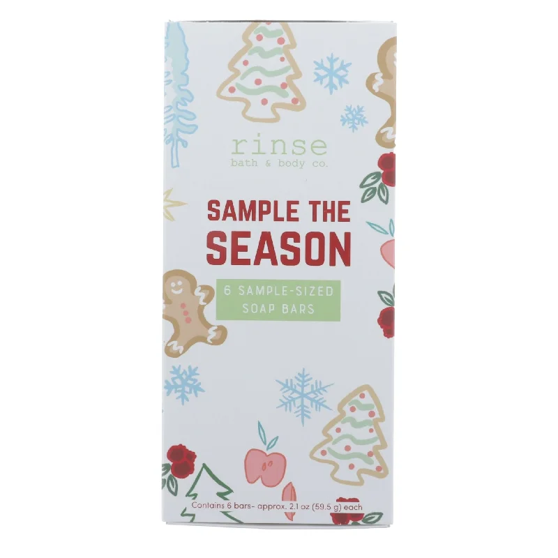 Sample the Season Holiday Soap Sampler Box (6 half bars)